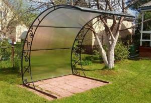 Навес передвижной Навес Ракушка (разборный) полная зашивка