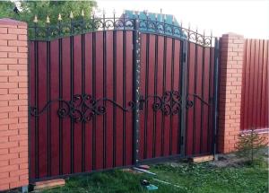 Арт. ПК- 36 </br>Со встроенной калиткой Ворота «МПА»