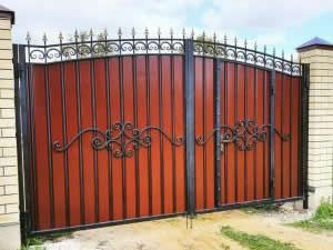 Арт. ПК- 36 </br>Со встроенной калиткой Ворота «МПА»